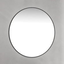 Pyöreä peili 70 cm musta kehys