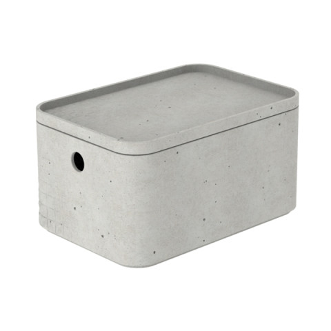 Säilytyslaatikko Beton S kannella