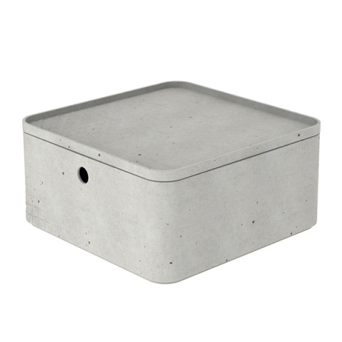 Säilytyslaatikko Beton L  kannella